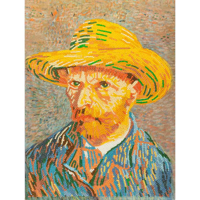 Алмазная мозаика Автопортрет Винсент ван Гог 30х40 см Фрея MET-ALPD-027 1